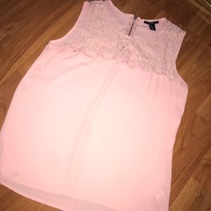 Chiffon Pink Lace Top